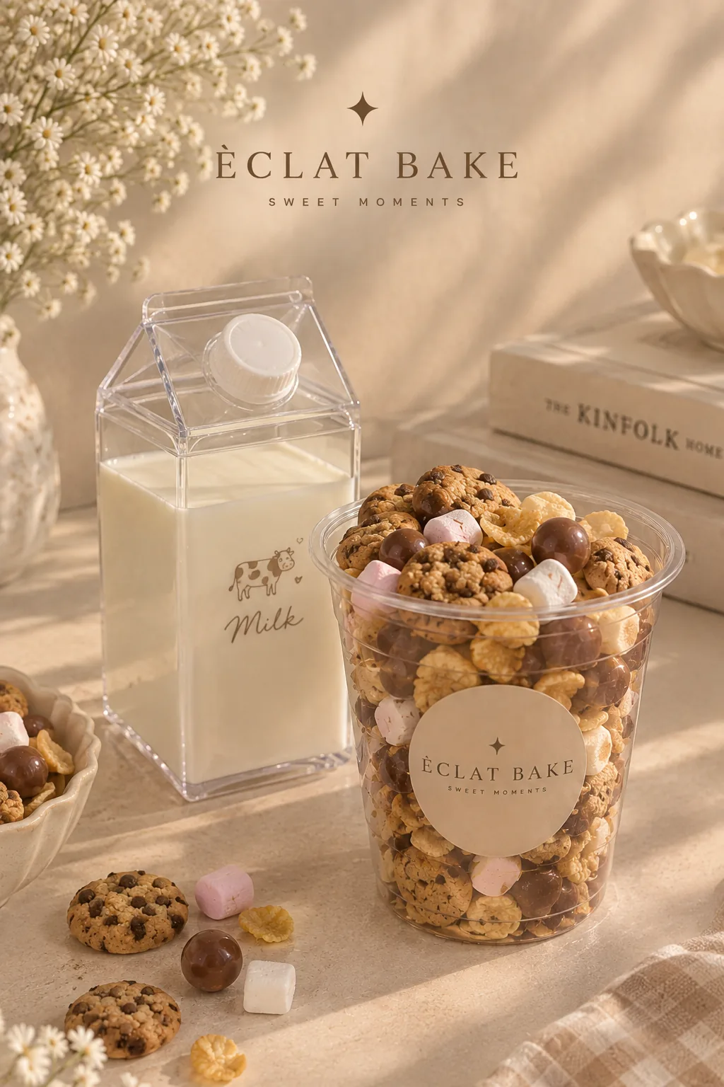 Cookies Bubble Milk - قطع الكوكيز بالحليب
