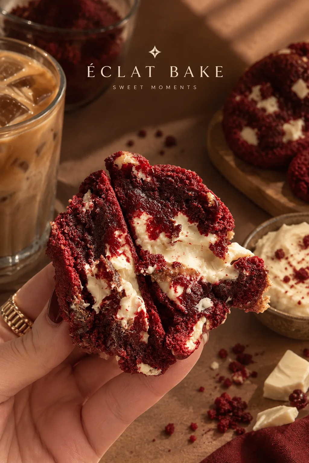 Red Velvet Cookies - كوكيز المخمل الاحمر